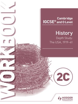 cover image of Cambridge IGCSE and O Level History Workbook 2C--Depth study